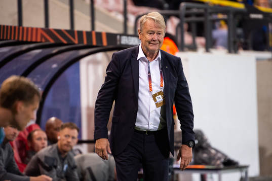 Head coach Åge Hareide of Malmö FF