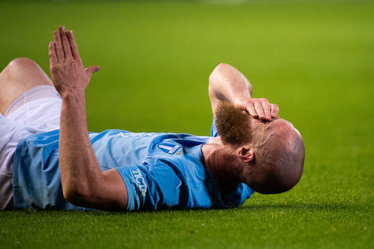 Jo Inge Berget of Malmö in pain