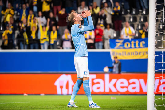 Ola Toivonen of Malmö looks dejected