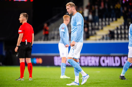 Ola Toivonen of Malmö looks dejected