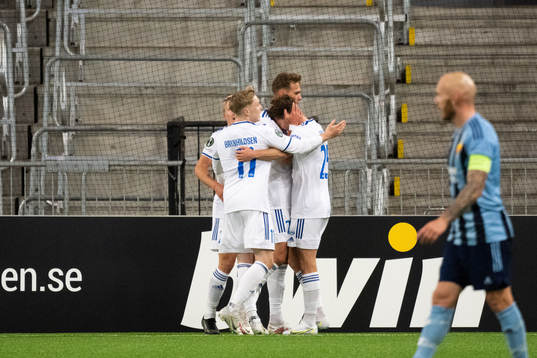 Players of Molde celebrate
