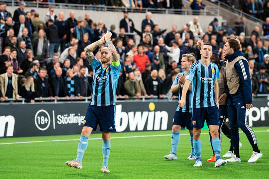 Magnus Eriksson of Djurgården celebrates
