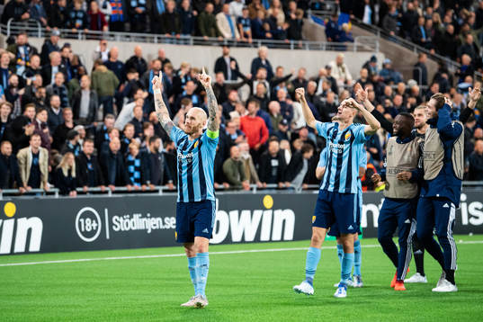 Magnus Eriksson of Djurgården celebrates