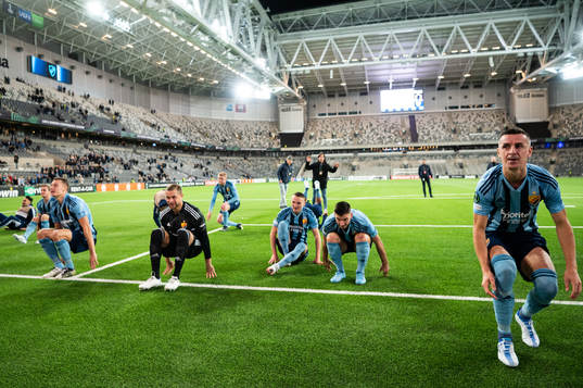 Players of Djurgården celebrate