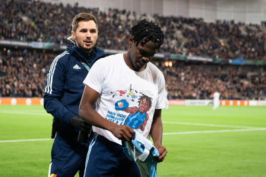 Joel Asoro of Djurgården celebrates