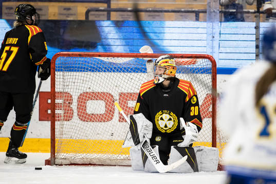 Brynäs målvakt Felicia Frank deppar