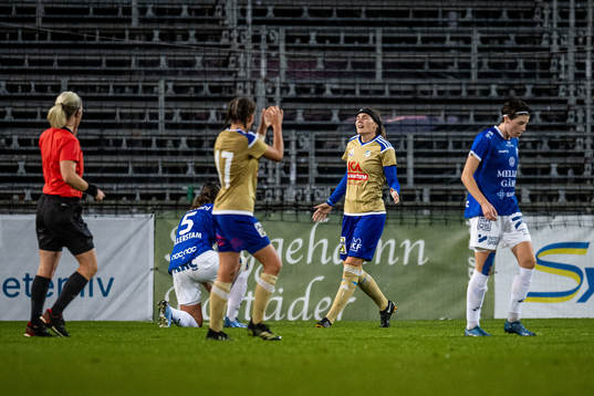 Södra Sandbys Hanna Lundell deppar