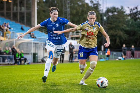 Trelleborgs Irmeli Jonsson och Södra Sandbys Sanna Jeppsson
