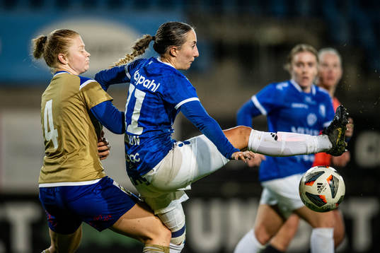 Södra Sandbys Emelie Nilsson och Trelleborgs Tilde Olsson