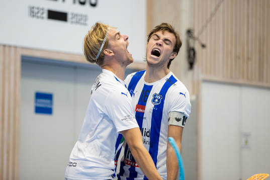 Helsingborgs Christoffer Andersson och Fredi Petersson