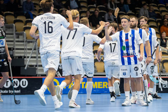 Helsingborgs Ebbe Nordbäck jublar