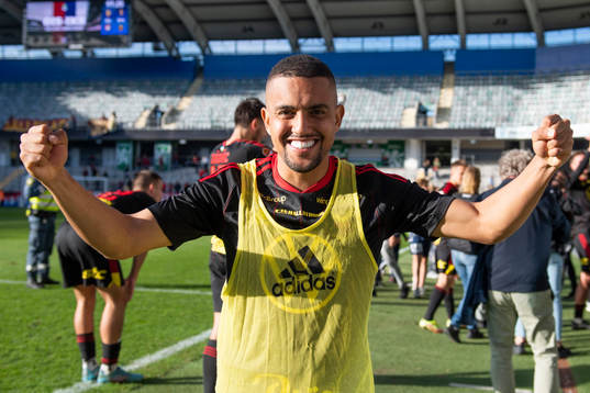 Östersunds Erick Brendon Pinheiro da Silva jublar