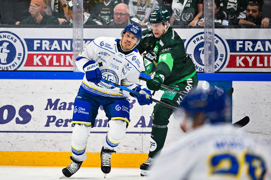 Leksands Jon Knuts och Färjestads Victor Ejdsell