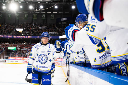 Leksands Justin Kloos jublar