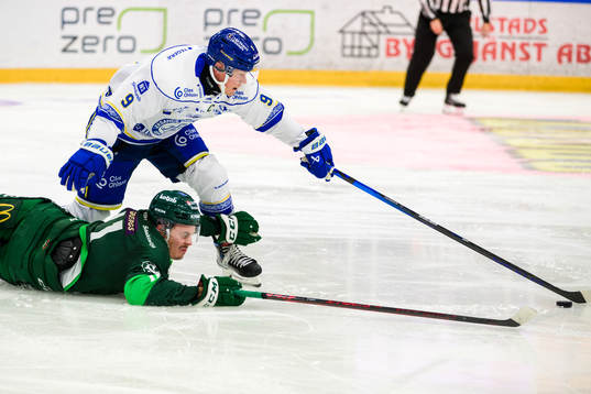 Färjestads Joakim Nygård och Leksands Patrik Zackrisson