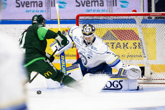 Färjestads Theodor Lennström gör 3-1 bakom Leksands