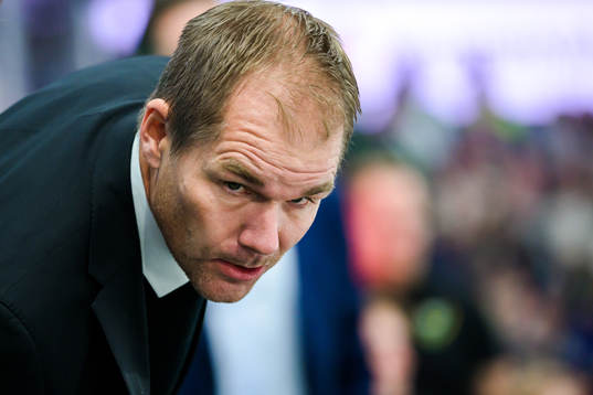 Färjestads tränare Tomas Mitell
