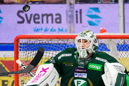 Färjestads målvakt Matthew Tomkins