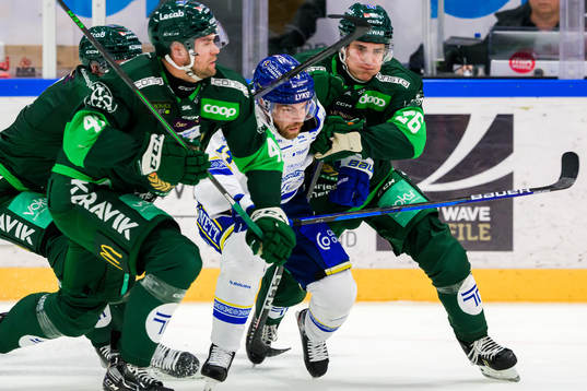 Färjestads Henrik Björklund, Leksands Oskar Lang och