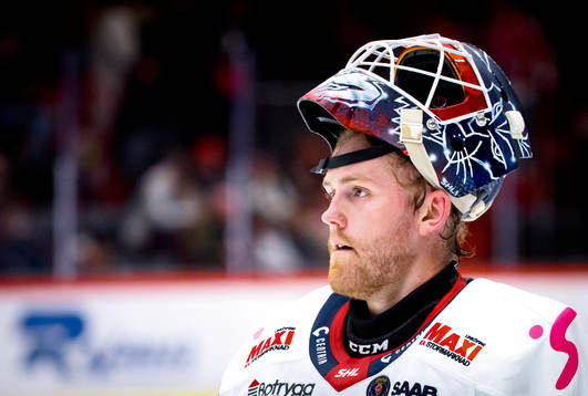 Linköpings målvakt Marcus Högberg deppar