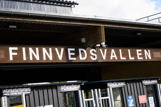 Finnvedsvallen före fotbollsmatchen i Allsvenskan mellan