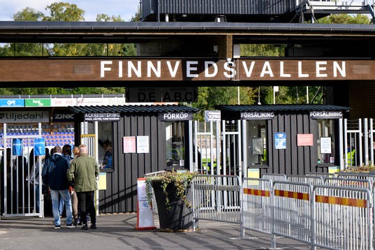Finnvedsvallen före fotbollsmatchen i Allsvenskan mellan