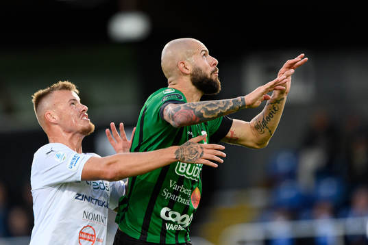 Värnamos Victor Eriksson och Varbergs Robin Simovic
