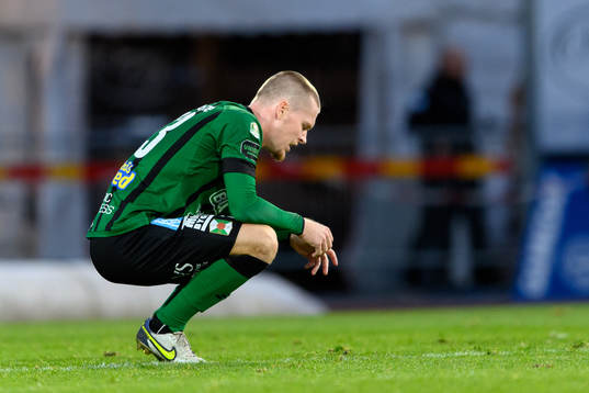 Varbergs Anton Liljenbäck deppar