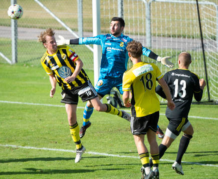 IFK Hässleholms Robin Strömberg i matchen i div. 2 mellan