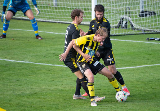 IFK Hässleholms Robin Strömberg i matchen i div. 2 mellan