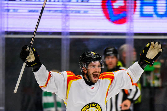 Brynäs Oula Palve jublar