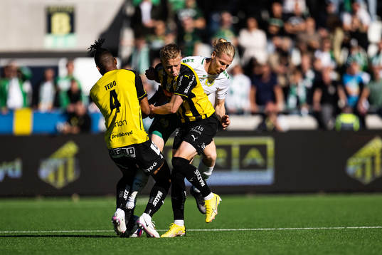 Häckens Franklin Degaulle Tebo Uchenna och Tomas Olai