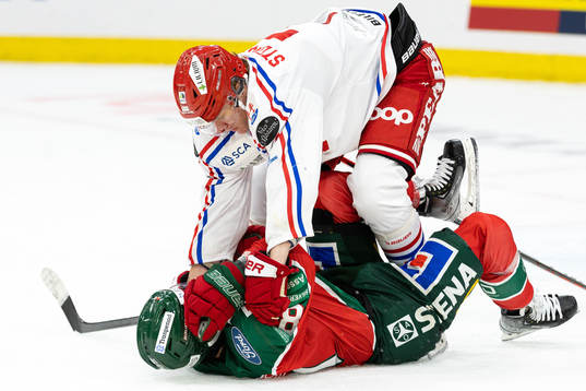 Frölundas Ryan Lasch och Timrås Jakob Stenqvist