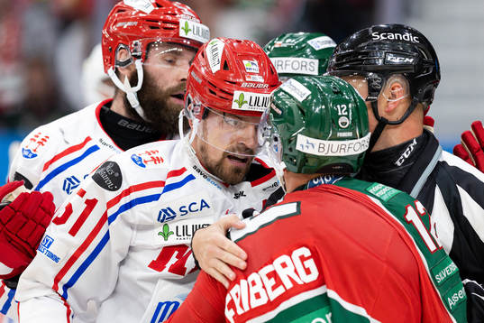 Timrås Anton Lander och Frölundas Max Friberg