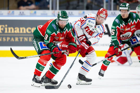 Frölundas Jan Mursak och Timrås Jonathan Dahlén