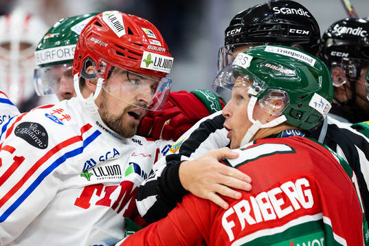 Timrås Anton Lander och Frölundas Max Friberg