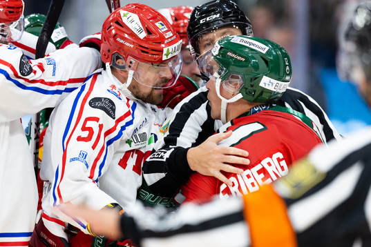 Timrås Anton Lander och Frölundas Max Friberg
