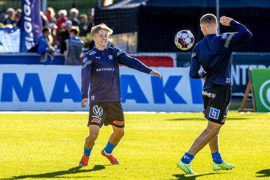 Halmstads Albin Ahlstrand och Taulant Parallangaj