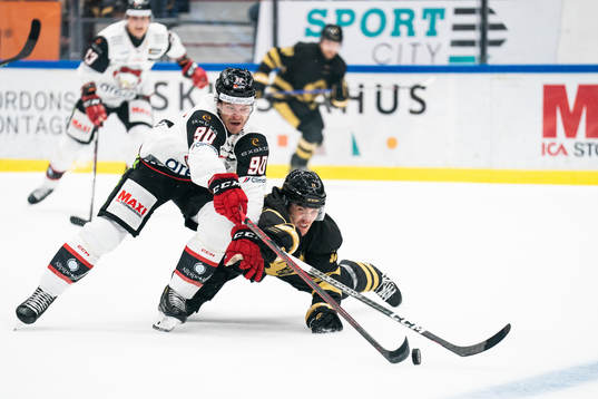 Malmö Redhawks Lance Bouma och Skellefteås Max Lindholm