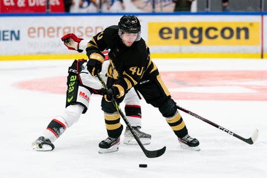 Skellefteås Andreas Wingerliunder ishockeymatchen i SHL