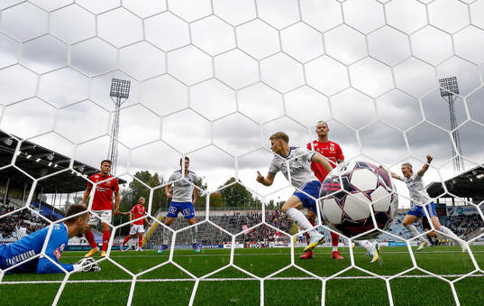 Mål 2-1 av IFK Norrköpings Andri Lucas Gudjohnsen