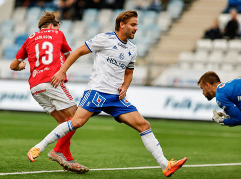 IFK Norrköpings Christoffer Nyman och Kalmars målvakt