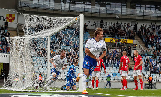 IFK Norrköpings Christoffer Nyman jublar