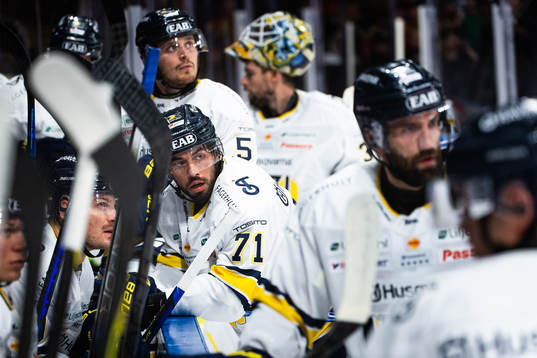 HV71s Tyler Vesel deppar