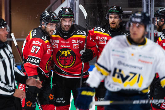 Luleås Konstantin Komarek, Linus Fröberg och Brendan