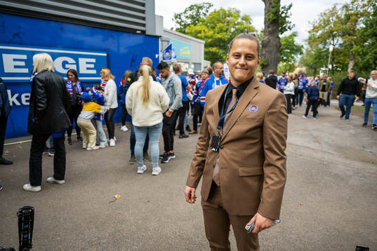 IK Oskarshamns kommunikatör Gustav Backlund