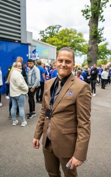 IK Oskarshamns kommunikatör Gustav Backlund