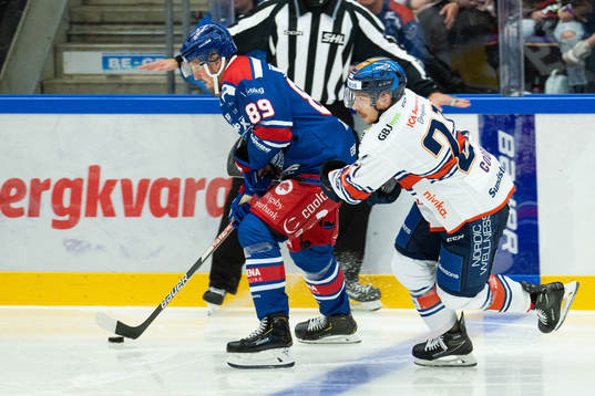 Oskarshamns Patrik Karlkvist och Växjös Brian Cooper