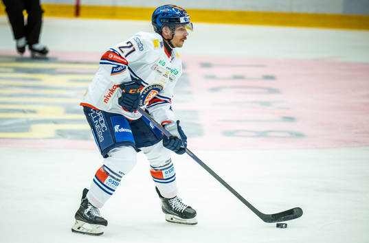 Växjös Brian Cooperunder ishockeymatchen i SHL mellan