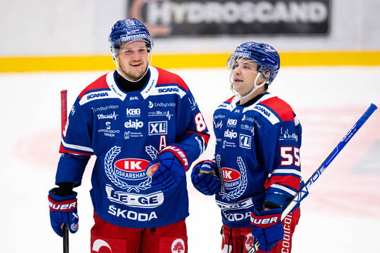 Oskarshamns Patrik Karlkvist och David Quenneville